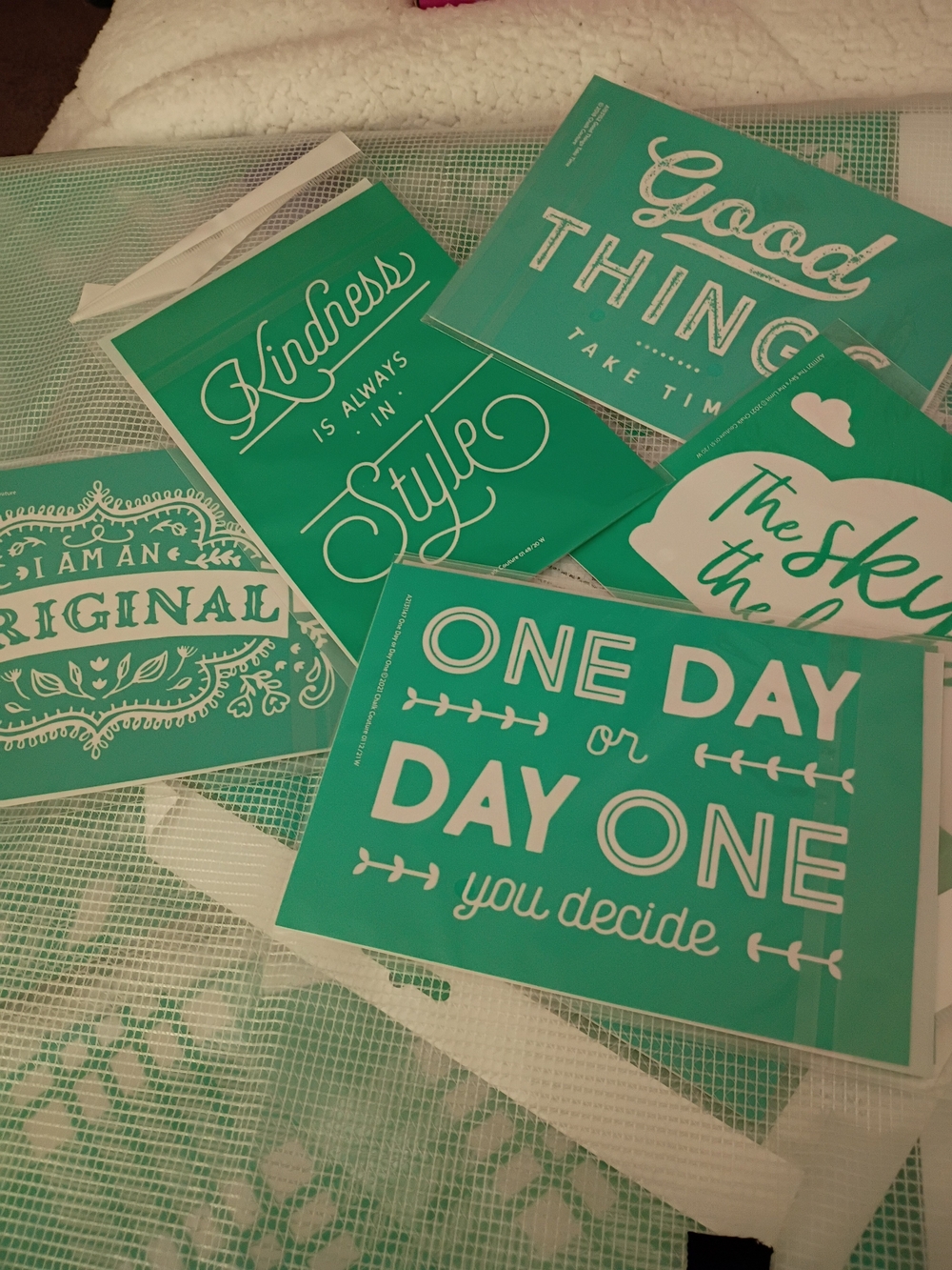 Chalk Couture Teal Inspirational Wall Decal Set